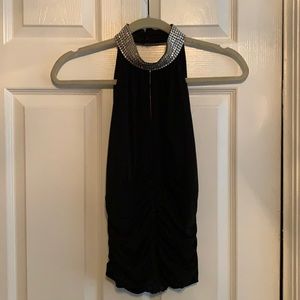 Sexy high neck blouse